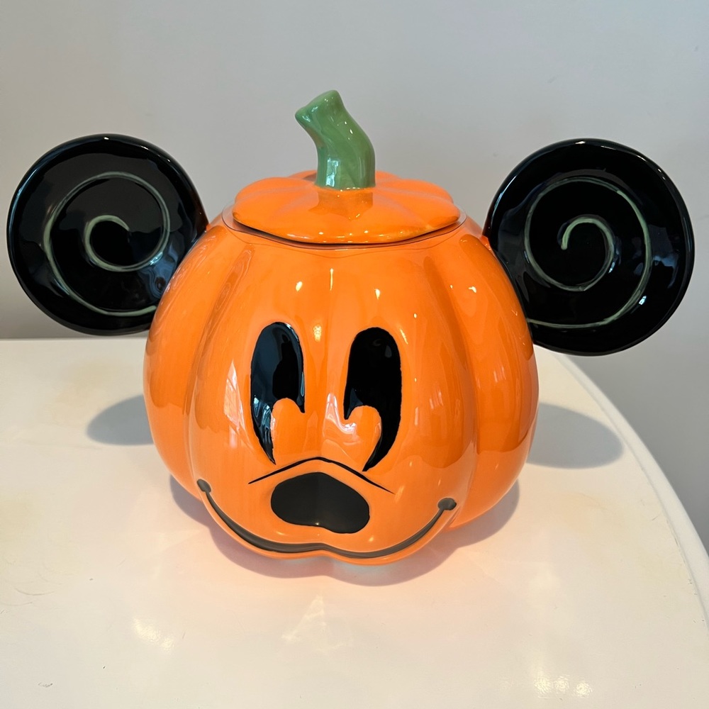 Disney Mickey Mouse Pumpkin Cookie Jar